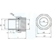 Resim 1''lik Düz Radyatör Rakoru 