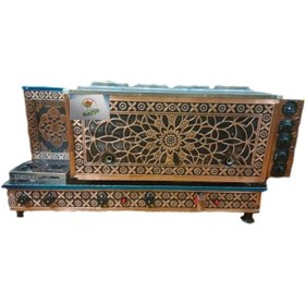 Resim SAFİR ÇAY KAZANLARI Safirim Bakır Çay Kazanı 4 Gözlü Bakır Çay Ocağı Bakır Semaver Sadece Elektrikli Bakır Çay Makinesi. 