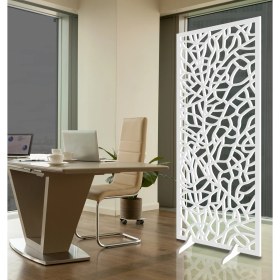 Resim Liar Ahşap Seperatör (Paravan) - KSP-70 - (18 mm) - (69 cm x 139 cm) - (Beyaz) 