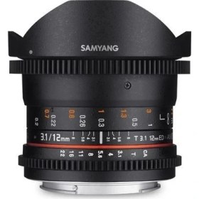 Resim Samyang 12Mm T3.1 Vdslr Ed As Ncs Fisheye Cine Lens 