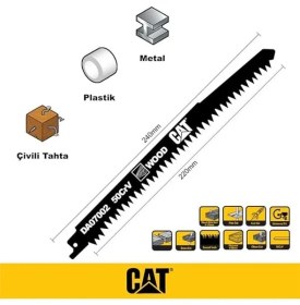 Resim AyrStore DA07002 240MM Profesyonel Hızlı Ahşap Kesme Tilki Kuyruğu Testere Ucu 2 Parça 