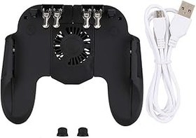Resim LetCart Telefon Oyun Kumandası, Soğutma Fanlı Mobil Oyun Kumandası, Kablosuz Oyun Kumandası Android Akıllı Telefon Oyun Gamepad Joystick PC Windows/PS3/Android TV 