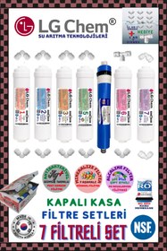 Resim LG Chem Gold Pompalı Montaj Dahil 14 Aşama 7 Filitreli. 12 Litrelik Kırmızı Renk.mineralli Su Arıtma Cihazı 