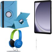 Resim Samsung Galaxy Tab A9 4GB RAM/64GB HAFIZA 8.7 Inch MAVİ TABLET+TURKUAZ KILIF+MAVİ YEŞİL KULALIK+KIRILMAZ CAM 