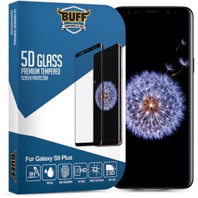Resim Buff Galaxy S9 Plus ile Uyumlu 5D ile Uyumlu Glass Ekran Koruyucu 