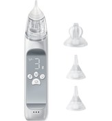 Resim Samdoo Bebek Elektrikli Burun Emici, 3 Seviye Süçme, 65kpa Maksimum Güç, 58db Sessiz, 10 Müzik, Renkli Işık, Dahili Pil, 3 Silikon Uç, Saklama Kutusu 