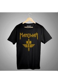 Resim Manowar Hammer Unisex Tişört Siyah 