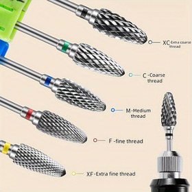 Resim Volfram Çelikten Yapılmış Elektrikli Tırnak Matkabı: Akrilik veya Sert Jel Tırnakları Güvenli Bir Şekilde Çıkarın ve Alerjisi Düşük 