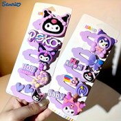Resim Sanrio Kuromi And Friends Hair Clip Set 5 Cute Resin Side Clips 