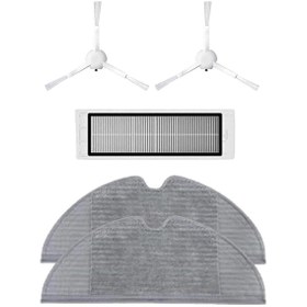 Resim Roborge Xiaomi Vacuum Mop 1C (STYTJ01ZHM) Robot Süpürge Uyumlu 5'li Yedek Parça Seti 