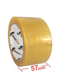 Resim Geniş Koli Bandı 57mmx100mt Şeffaf Hotmelt Yapışkanlı Bant 