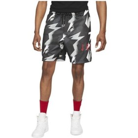 Resim Nike Jordan Jumpman Air Printed Mesh Erkek Şort - Siyah - Cz4757-010 