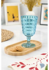 Resim Allegra Aquamarin Kadeh Bardak - 450 Ml Tekli Akrilik Malzeme - Cam Değildir Kırılmaya Dayanıklı 