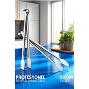 Resim Empressco Çelik Mangal Maşası 36 cm, Dayanıklı ve Şık Tasarım 