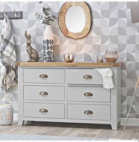 Resim Masifart Rita 6 Cekmeceli Şifonyer 