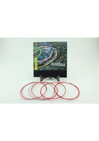 Resim Auro Kırmızı Usa Profesyonel Kısa Saplı Bağlama Teli Seti-0.18 No 