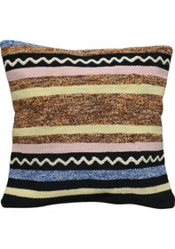 Resim Zehra Abla Halı Yeni El Dokuma Dekoratif Kilim Kırlent Yastık Kılıfı 6810 Çok Renkli 