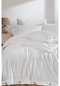 Resim Özdilek Nadia Çift Kişilik Müslin Nevresim Takımı Beyaz 