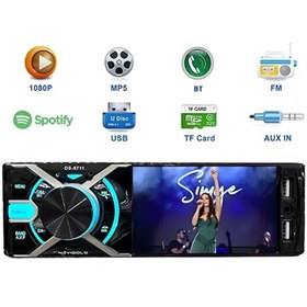 Resim Navigold Görüntülü Oto Teyp 4 Ekranlı DS-9711 Bluetooth-çift usb-sdkart rgb tuş rengi mp3-mp4 