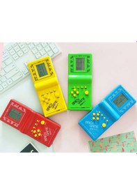 Resim Tetris Oyunu Nostaljik Dijital El Atarisi Oyuncak 1 Adet Piller Ürüne Dahil Mavi Renk 