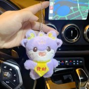 Resim Silver1 Yeni Iyi Şanslar Maskot Peluş Bebek Kolye Sevimli Küçük Ejderha Karikatür Bebek Çanta Çekicilik Anahtarlık Küçük Kolye (Yurt Dışından) 