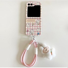 Resim Samsung Galaxy Uyumlu Z Flip5 5g Shell Blu-ray Imd Sevimli Desenli Kapak Tpu Telefon Kılıfı 