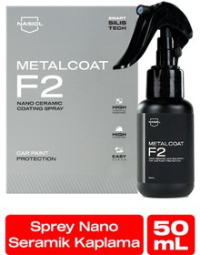Resim Nasiol Metalcoat F2 Araç Sprey Nano Seramik Kaplama ve Boya Koruma 1 Yıl Dayanım 50 ML Su Leke İtici 