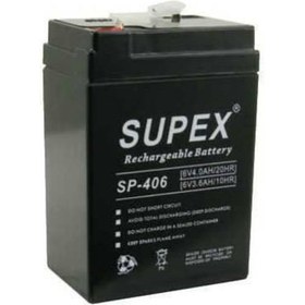 Resim Atex Sp-406 Supex Batarya Akü 6V 4Ah / 412918678 