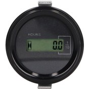 Resim Springsun Kato Dairesel Tipi İçin 12v-36v Lcd Ekranlı Kazıcı Zamanlayıcı, 0-99999.9 Saat, Uzaktan Kumandalı, Akıllı Saat Ölçer, Veri Saklama Özelliği 