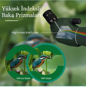 Resim Sv28 75x Zoom Svbony Teleskop Monoküler Fmc Bak4 Su Geçirmez Doğa Kuş Gözlem Dürbün Teleskop 