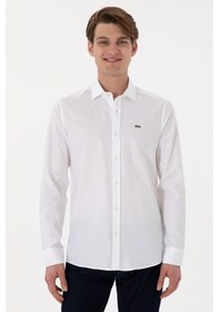 Resim U.s. Polo Assn. Erkek Beyaz Gömlek Basic 50298004-vr013 Beyaz 