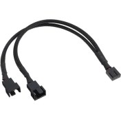 Resim Lidyahan Store Fan Çoklayıcı 2 Port Y Pwm 4 Pin Splitter Çoklayıcı Switch Kablosu 5025 