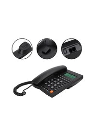 Resim Tenfowee Siyah Ofis/ev Çağrı Tanımlı Telefon - Hızlı Çağrı, Ses Kontrolü, 10 Kısayol Tuşu İle Kolay Kullanım 