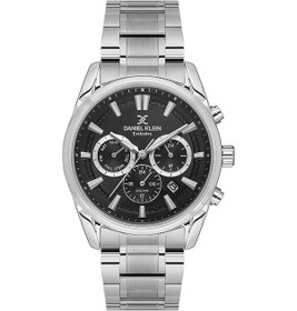Resim Daniel Klein Çelik Kordon Erkek Kol Saati Gri Siyah Dke.1.10716-2 Gri 