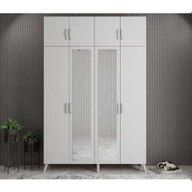 Resim Açelya Portmanto Vestiyer Beyaz M8- 160 cm 