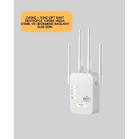Resim Beruflic Yüksek Hızlı Parazit Önleyici Wifi Repeater Router 