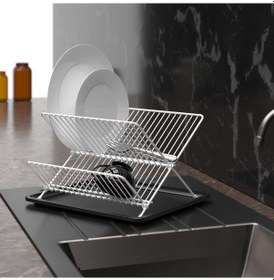 Resim Teknotel Tek Katlı Tabaklık Bulaşıklık Beyaz Kb004 