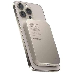 Resim Momax Titanium Wireless Kablosuz Powerbank 20.000mAh MagSafe Uyumlu 