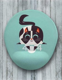 Resim Error Oval Bilek Destekli Mouse Pad Mousepad 
