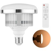 Resim Jeemson E27 Flaş Lambası 45w 3000k-6000k Çift Renkli Fotoğraf Işığı, Uzaktan Kumanda Pil Yok , Geniş Voltaj Ac110 235v 