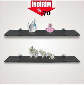 Resim Depolife Raf Kitaplık Ciçeklik Etejer Için Cam Raf 