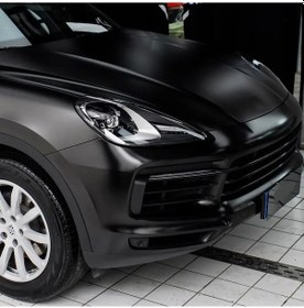 Resim Mat Siyah Kendinden Yapışkanlı Kaplama Folyosu 122 Cm X 50 Cm 