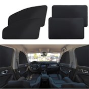 Resim AAZRZRZ Manyetik Araba Güneşlik Perde Seti - Kalınlaştırılmış Polyester Elyaf, Tam Güneş Koruması, Verimli Isı Yalıtımı, Katlanabilir Depolama, Manyetik Sabitleme, Ön ve Arka Pencereler İçin Uygun, Düşük Profil Siyah 