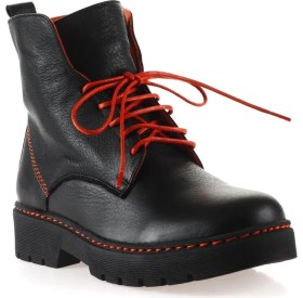 Resim Bueno Shoes Siyah Trnc Flotter Deri Kadın Düz Bot 