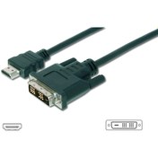 Resim HDMI &lt;-&gt; DVI-D Adaptörü, HDMI Tip A Erkek - DVI-D (18+1) Erkek, AWG 28, 10 metre, HDMI 1.3, UL, siyah renk Diğer