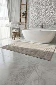 Resim Alora Vizon Büyük Ayak Havlusu - 60x130 Cm, 690GR%100 Pamuk, Spa Ve Otel Banyo Paspası 