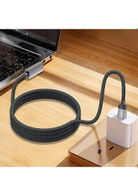 Resim Go Des Gd-uc808 Macbok Uyumlu Şarj Kablosu Type-c To M-safe 140w 2 Metre Gri 