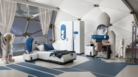 Resim Space Genç Odası - '+ Komidin + Kitaplık ve Çamaşırlık 