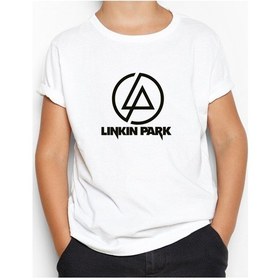 Resim Linkin Park Logo Beyaz Çocuk Tişört Beyaz 