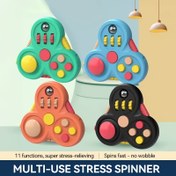 Resim 1 Adet Çok Amaçlı Parmak Döndürme Oyuncağı - Rahatlatıcı Tutma Kolu, Üçgen Fidget Spinner, Okula Dönüş, Cadılar Bayramı Noel Doğum Günü Hediyesi 